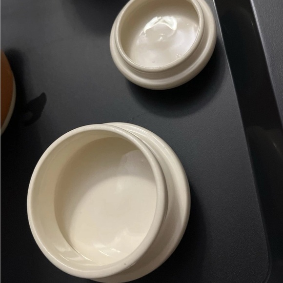 Vintage Homer Laughlin Butterscotch Orange Coffee Pot & Creamer Set MCM - Picture 11 of 13